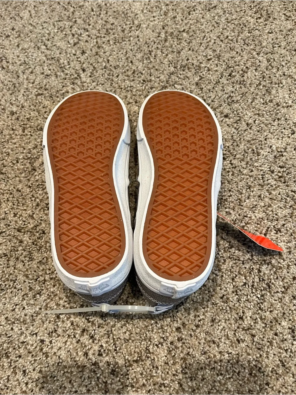 Vans Kids Silver Slip-On Glitter Shoes
